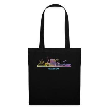 Glasgow Skyline Cityscape Glasgow - Tote Bag - black - Front