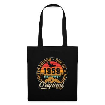 Vintage Retro 1959 Jubiläumsgeschenk 1959 - Stoffbeutel - Schwarz - Vorne