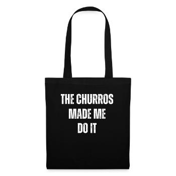 Les churros m’ont donné envie de churro - Sac en tissu - noir - Devant