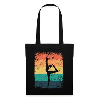 Gymnast Legs Gymnastique Rythmique Rétro - Sac en tissu - noir - Devant