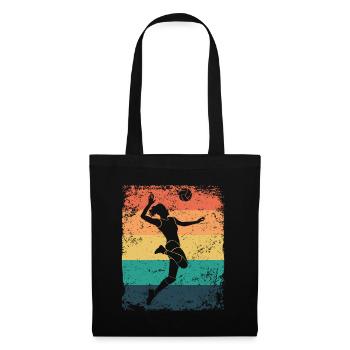 Volleyball Player Retro Beach Volleyball - Tote Bag - black - Front