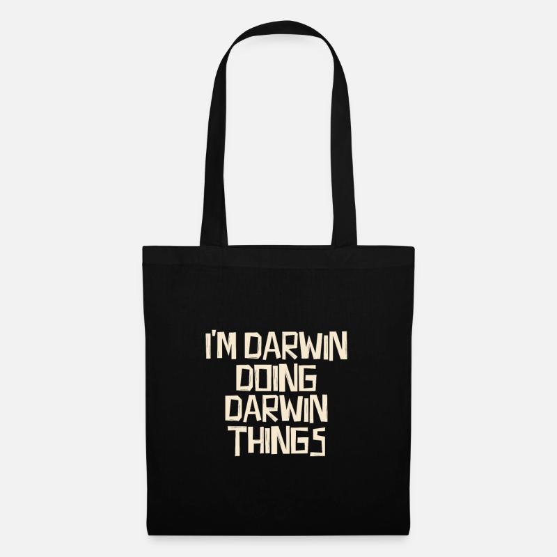 I'm Darwin doing Darwin things - Stoffbeutel - Schwarz