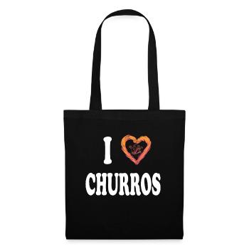 I Heart Churros Vintage Mexican Churros - Tote Bag - black - Front