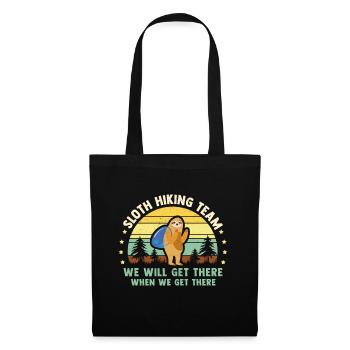 Hiking, hiking, hiking, mountaineering, sloth - Tote Bag - black - Front