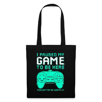 Gaming Gamer Gamer Nerd Jeux vidéo - Sac en tissu - noir - Devant