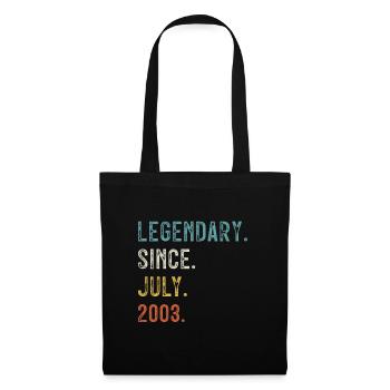 20 Anniversaire 20 ans Légendaire depuis juillet 2003 - Sac en tissu - noir - Devant