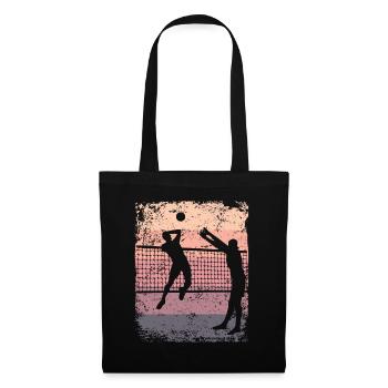 Volleyball Player Retro Beach Volleyball - Tote Bag - black - Front