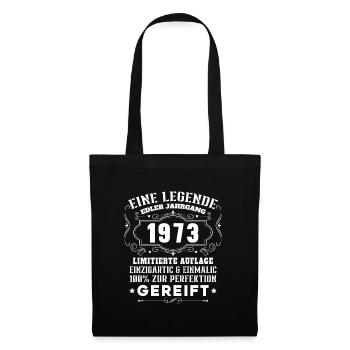 Vinatge 1973 Geburtstagsgeschenk - Stoffbeutel - Schwarz - Vorne
