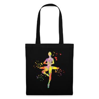 Ballet Dancer Colorsplash Ballerina - Tote Bag - black - Front