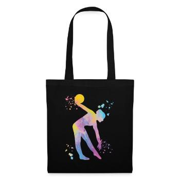 Gymnast with ball rhythmic gymnastics - Tote Bag - black - Front
