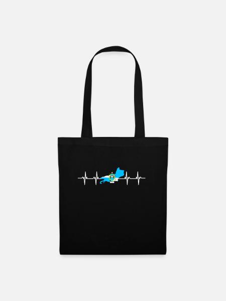 Argentina Flag - Stoffbeutel - Schwarz