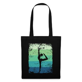 Gymnast Legs Gymnastique Rythmique Rétro - Sac en tissu - noir - Devant