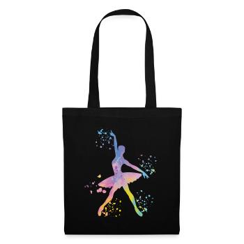 Ballet Dancer Colorsplash Ballerina - Tote Bag - black - Front