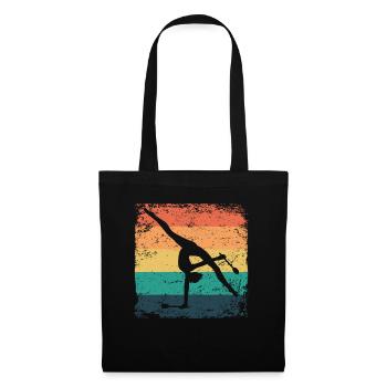 Gymnast Legs Gymnastique Rythmique Rétro - Sac en tissu - noir - Devant