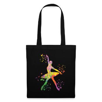 Ballet Dancer Colorsplash Ballerina - Tote Bag - black - Front