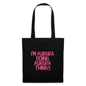 I'm Aurora doing Aurora things - Stoffbeutel - Schwarz - Vorne