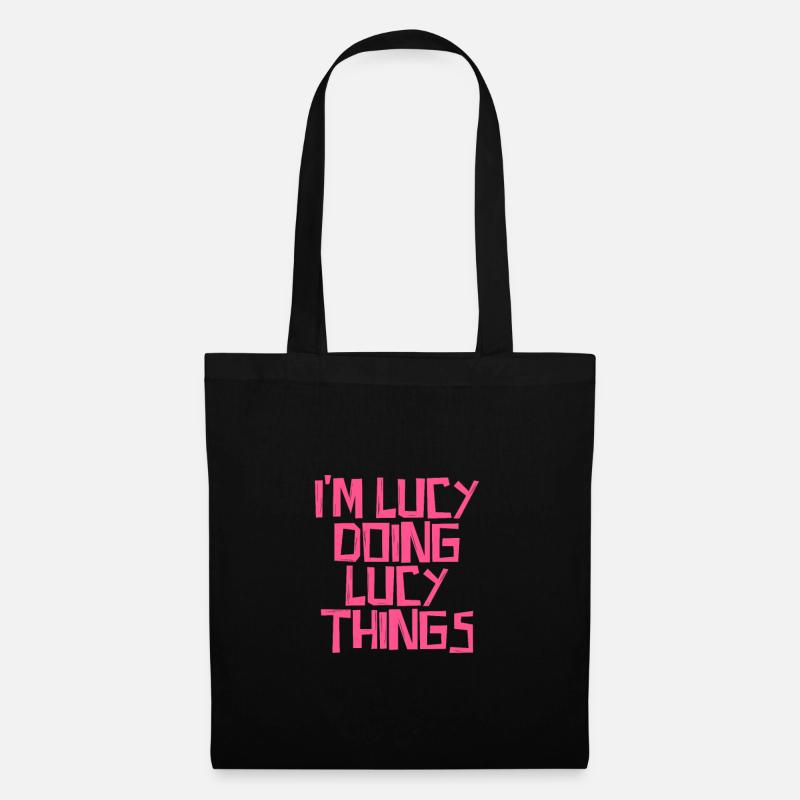 I'm Lucy doing Lucy things - Stoffbeutel - Schwarz