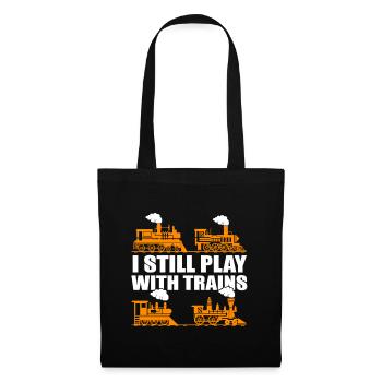 Model Railroad, Steam Locomotive, Railway, Model Railroad - Tote Bag - black - Front