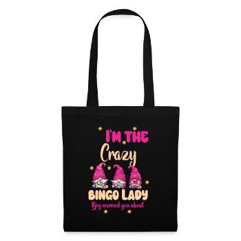 I'm the crazy bingo lady funny bingo - Tote Bag - black - Front