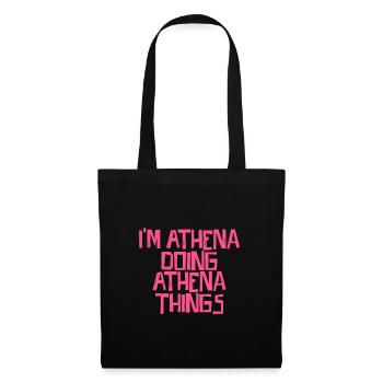 I'm Athena doing Athena things - Tote Bag - black - Front