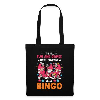 Fun and games at bingo - Tote Bag - black - Front