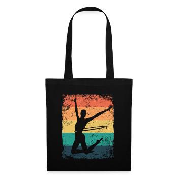 Gymnaste Gymnastique Rétro Rythmique Mature - Sac en tissu - noir - Devant