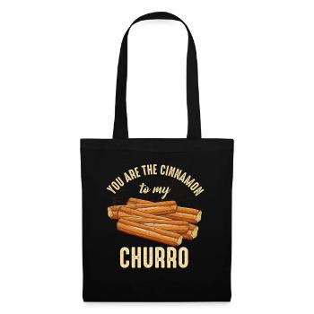 Tu es la cannelle de mon churro - Sac en tissu - noir - Devant