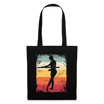 Ballet Dancer Vintage Woman Ballerina - Tote Bag - black - Front
