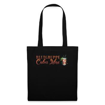 Blutgruppe Cuba Libre Cocktail Barkeeper - Stoffbeutel - Schwarz - Vorne