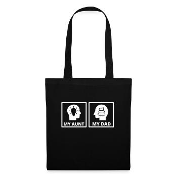 My Aunt Is Definitely Cooler Than My Dad - Tote Bag - black - Front