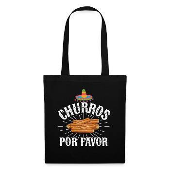 Churros Por Favor Vintage Mexican Churro - Tote Bag - black - Front