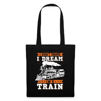 Conducteur de locomotive à vapeur locomotive modèle ferroviaire - Sac en tissu - noir - Devant