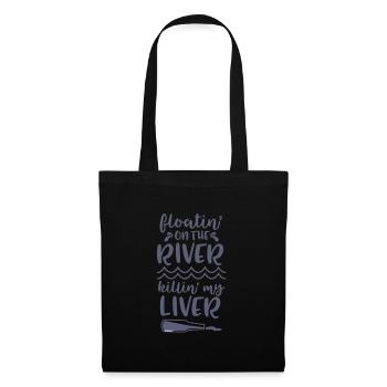Summer Float Trip River Tube Tubing - Tote Bag - black - Front