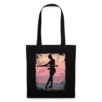 Ballet Dancer Vintage Woman Ballerina - Tote Bag - black - Front