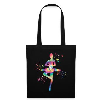 Ballet Dancer Colorsplash Ballerina - Tote Bag - black - Front