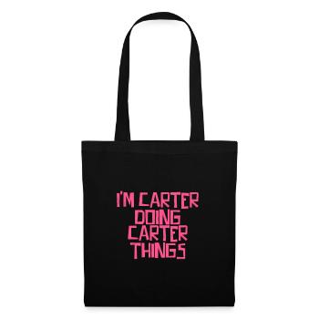 I'm Carter doing Carter things - Stoffbeutel - Schwarz - Vorne