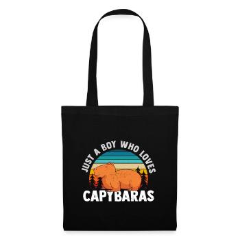 Capybara Funny Capybara Rodent - Tote Bag - black - Front