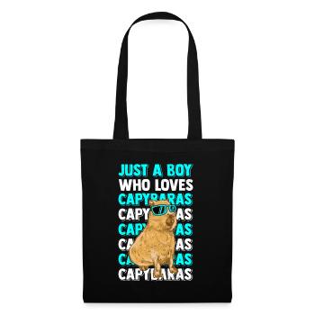 Capybara Capybara Funny Animals Rodent - Tote Bag - black - Front