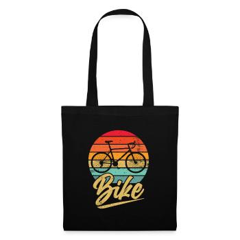 Bicycle Retro Mountain Bike MTB - Tote Bag - black - Front