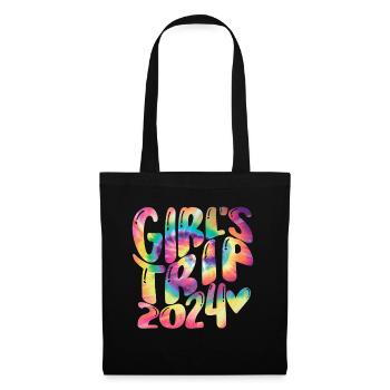 Week-end des filles Voyage Femmes Filles 2024 - Sac en tissu - noir - Devant