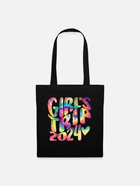 Mädchenwochenende Frauen Girls Trip 2024 - Stoffbeutel - Schwarz