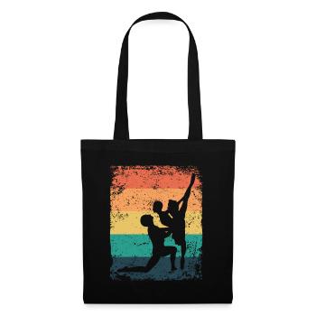 Ballet Dance Couple Ballerine Vintage - Sac en tissu - noir - Devant
