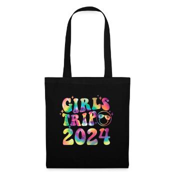 Week-end des filles Voyage Femmes Filles 2024 - Sac en tissu - noir - Devant