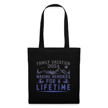 Vacances d’été en famille Créer des souvenirs - Sac en tissu - noir - Devant