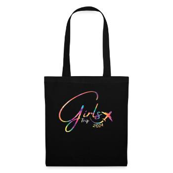 Week-end des filles Voyage Femmes Filles 2024 - Sac en tissu - noir - Devant