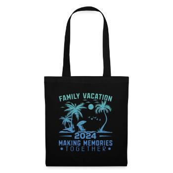 Vacances d’été en famille Créer des souvenirs - Sac en tissu - noir - Devant