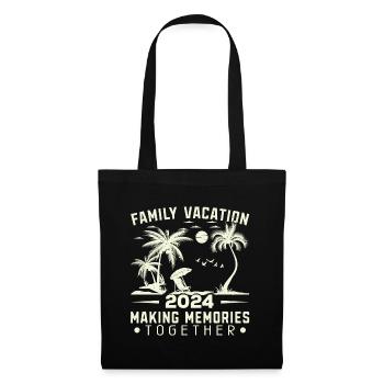 Vacances d’été en famille Créer des souvenirs - Sac en tissu - noir - Devant