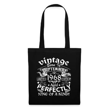 September 1968 | birthday 1968 born in September - Tote Bag - black - Front