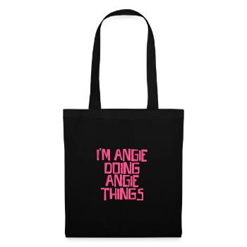 Je suis Angie en train de faire des choses à Angie - Sac en tissu - noir - Devant