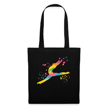 Ballet Danseur Colorsplash Man Ballerino - Sac en tissu - noir - Devant